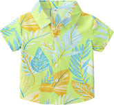 Boys Button down Shirts Boys Hawaiian Short Sleeve Shirt Tops Size 1 2 3 4 5 6 7 8 9 10 Years……